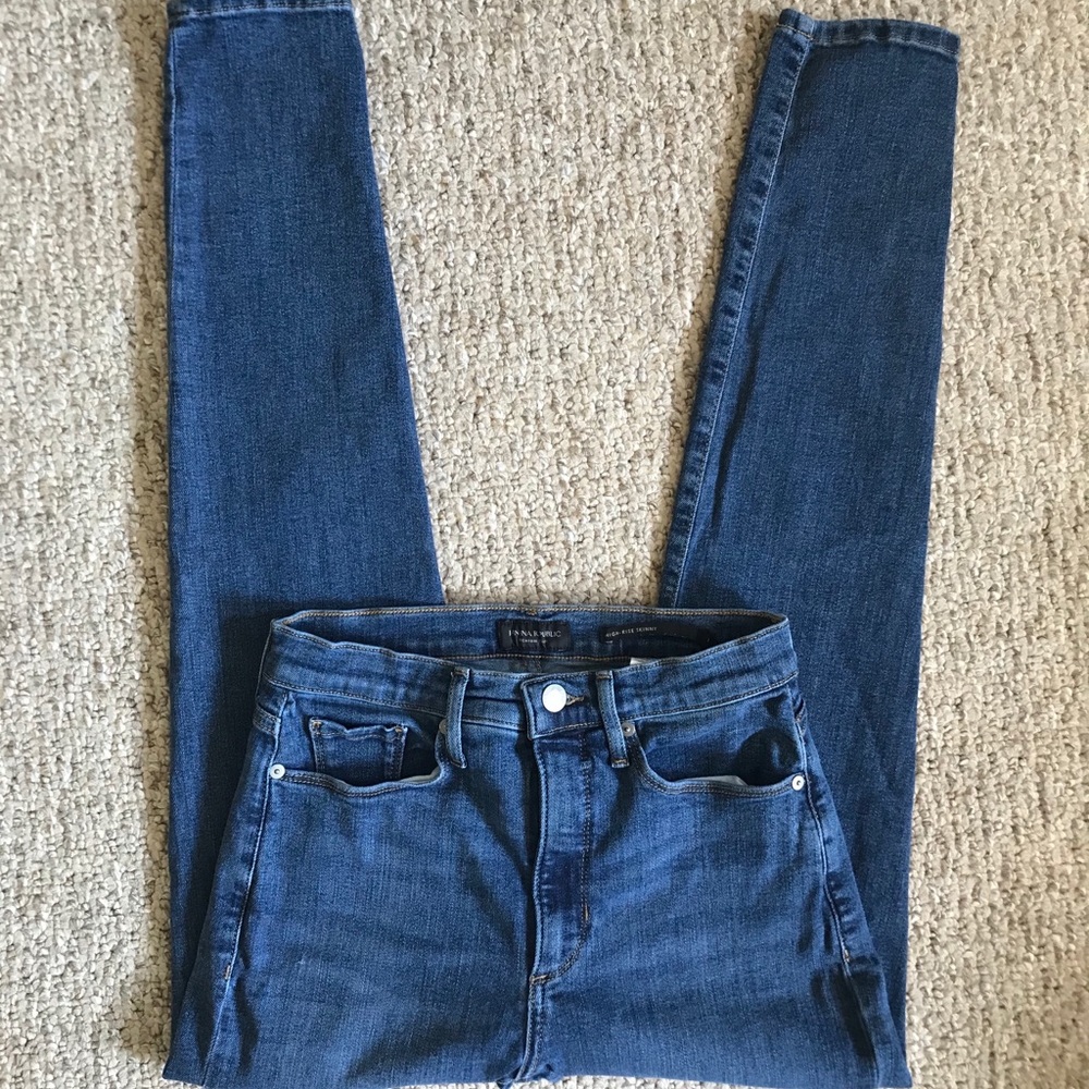 Banana Republic High Rise Skinny Jeans